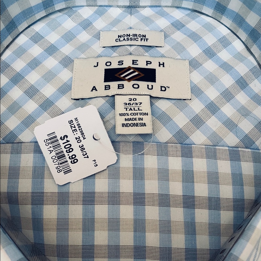 NWT 100% 2-Ply Egyptian Cotton Shirt